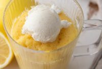 Microwave Lemon Mug Cake in Minutes
