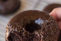 Oven Baked Small Batch Chocolate Donuts
