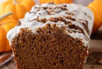 Warm Autumn Pumpkin Streusel Loaf