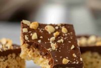 No-Bake Chocolate Peanut Butter Crispy Bars