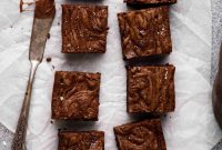 Irresistible Small Batch Fudgy Nutella Loaf Brownies