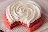 Velvety Pink Cookies with Tangy Cream Cheese Frosting