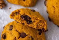 Gourmet Pumpkin Chocolate Chip Muffin Top Cookies