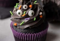 Midnight Velvet Monster Cupcakes