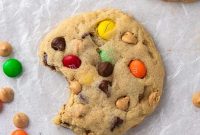 Loaded Crumbl Monster Cookies M and M Peanut Butter and Chocolate Chip Recipe