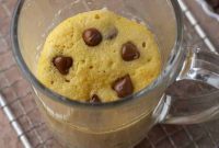 Guilt-Free Chocolate Chip Protein Mug Cake