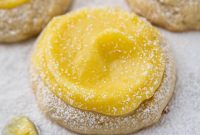 Tangy Chilled Lemon Cookie Bars