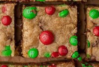 Irresistible Holiday M&M’s Blondies