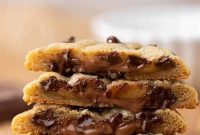 Molten Core Chocolate Chip Cookies