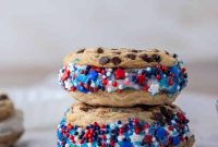 Stars and Stripes Ice Cream Cookie Sandwich