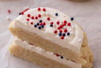 Crumbl Red White and Blue Birthday Cake Cookies