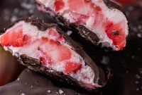Viral Frozen Chocolate Strawberry Yogurt Bites