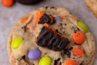 Ultimate Halloween Oreo M&Ms Monster Cookies