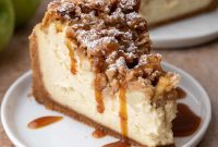 Heavenly Apple Crisp Cheesecake