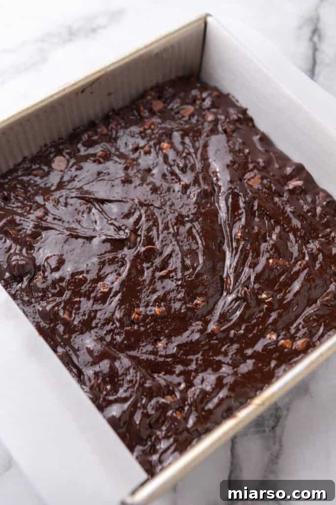 Mastering the World's Best Fudgy Brownies 15 Brownie batter in a pan