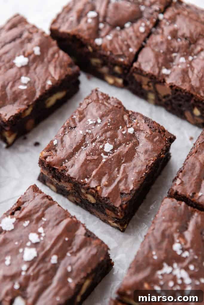 Mastering the World's Best Fudgy Brownies 20 Sliced brownies