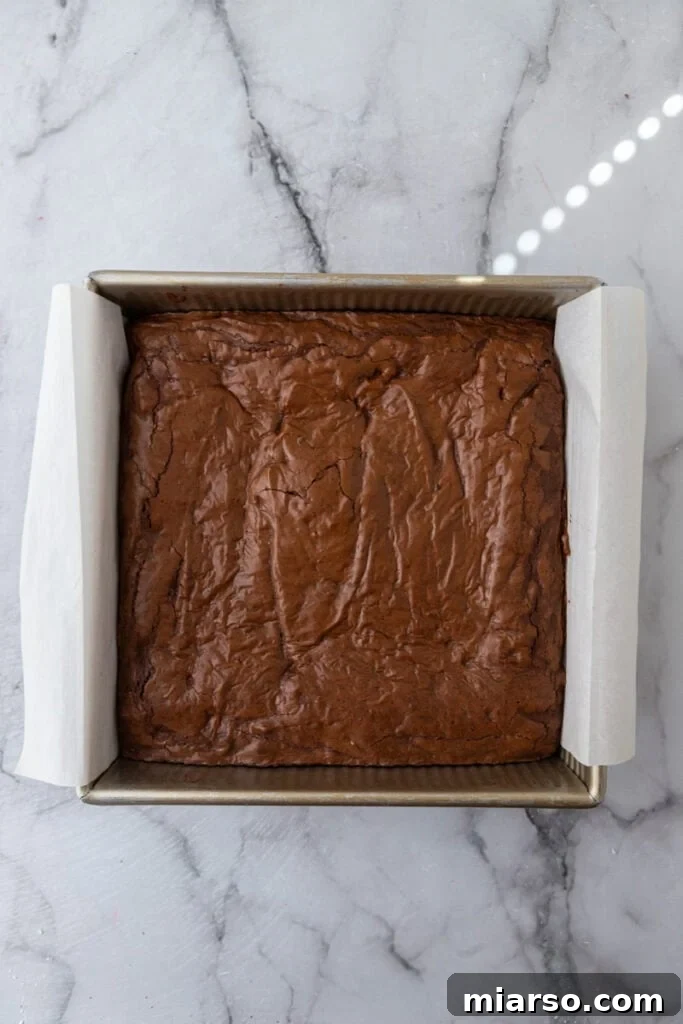 baked batter in a pan