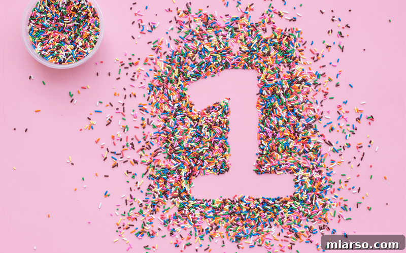 One year in confetti, celebrating a food blog anniversary