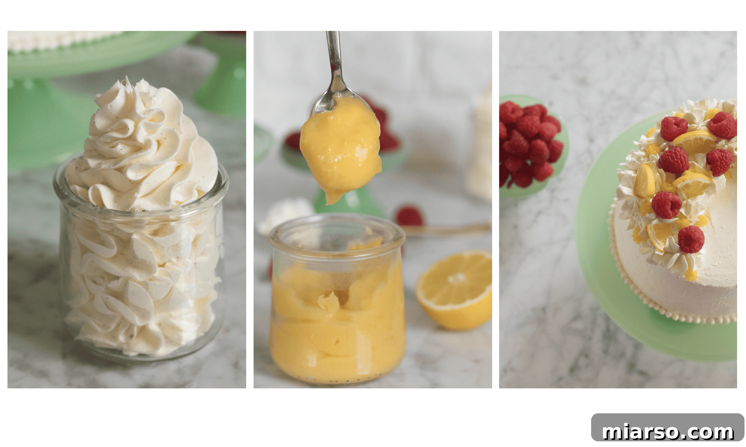 Layered Vanilla Cake with Lemon Curd & Italian Buttercream