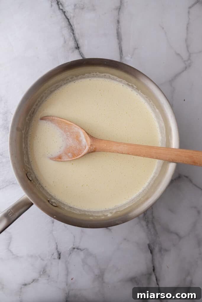 mixed ingredients in a pot