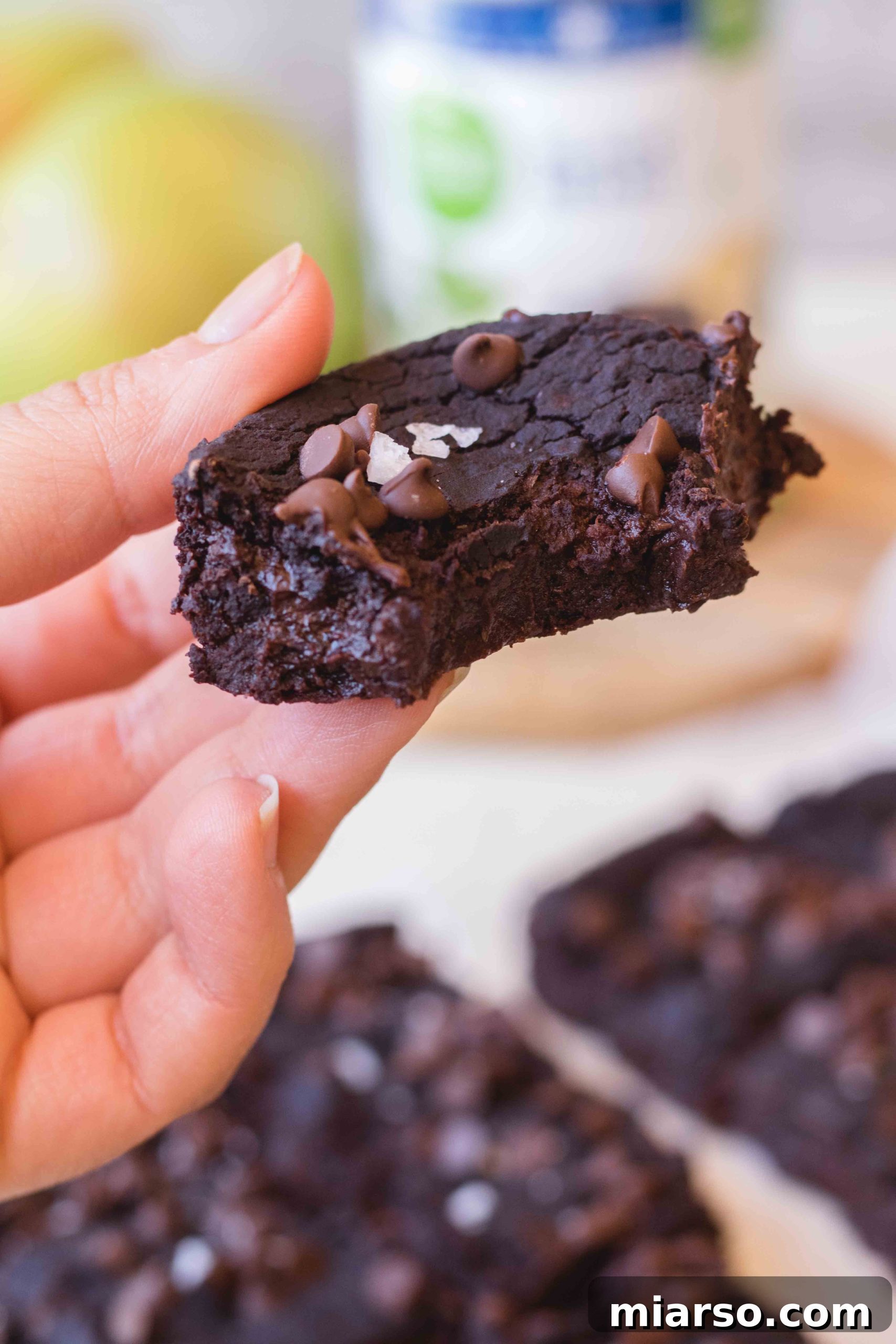 How to make vegan brownies: Blending ingredients in a food processor