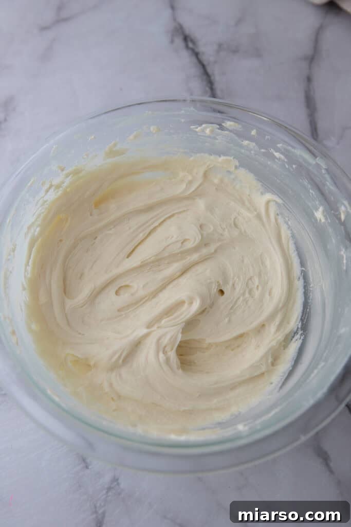 white chocolate ganache recipe in a bowl, ready to be used