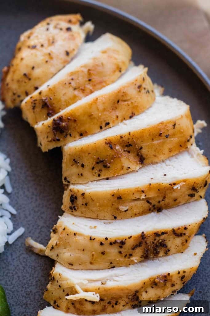 How to make air fryer chicken breast - seasoning the chicken