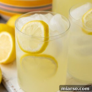 Homemade lemonade in a glass