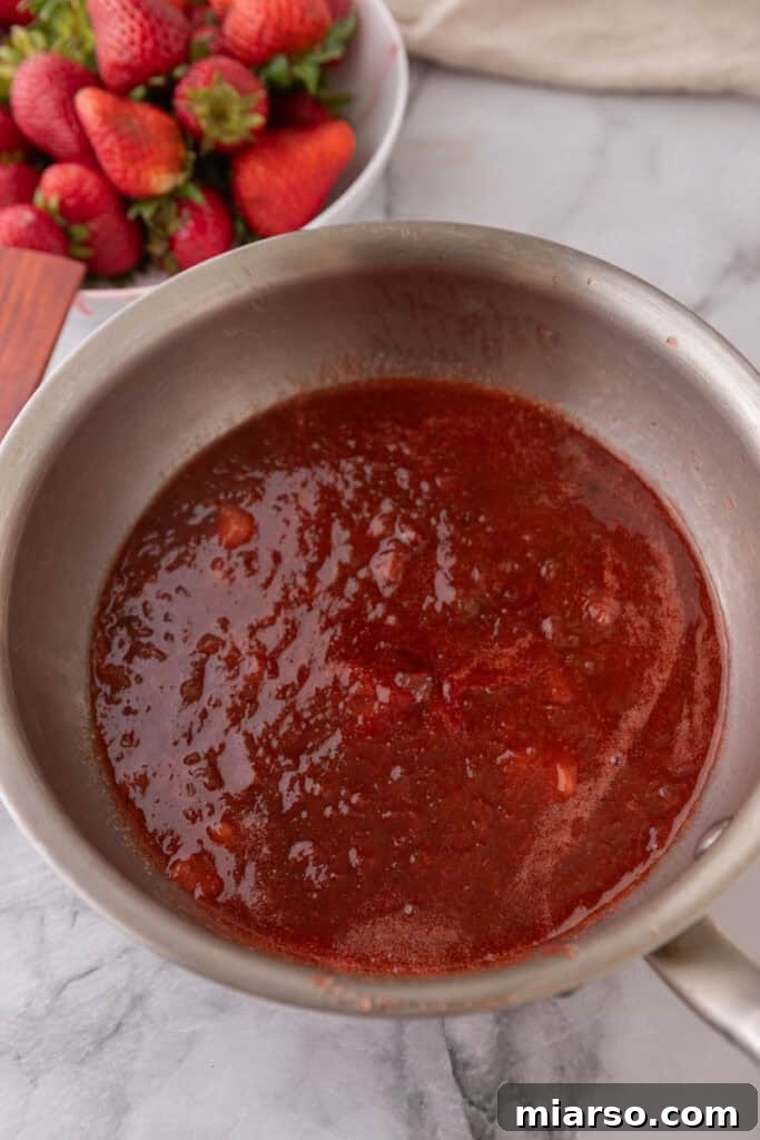 fruit and juice mixed in a pot