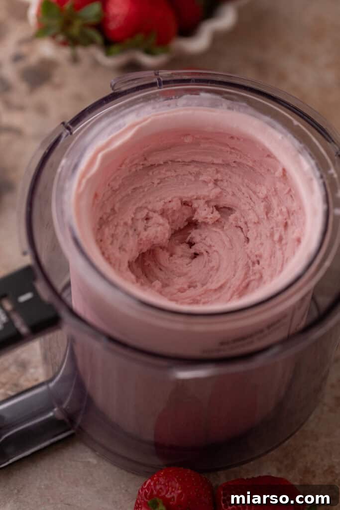 Smooth ninja creami ice cream in container
