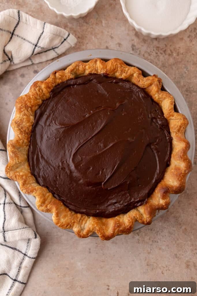 Mastering Chocolate Meringue Pie 12 filled dessert shell