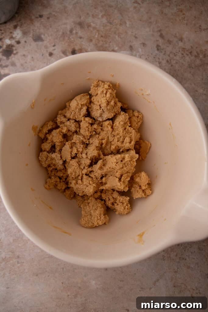 Adding powdered sugar, vanilla, and salt to peanut butter mixture