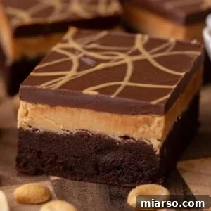 Buckeye Brownie Recipe close up shot