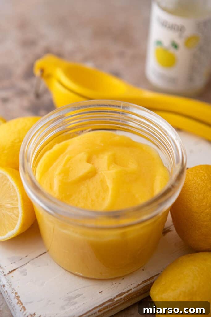 Yuzu Curd Recipe in a jar with a clean look