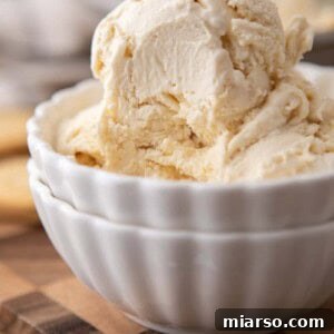 No-Churn Cream Cheese Ice Cream recipe in a bowl