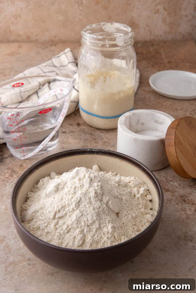 same day sourdough bread recipe ingredients