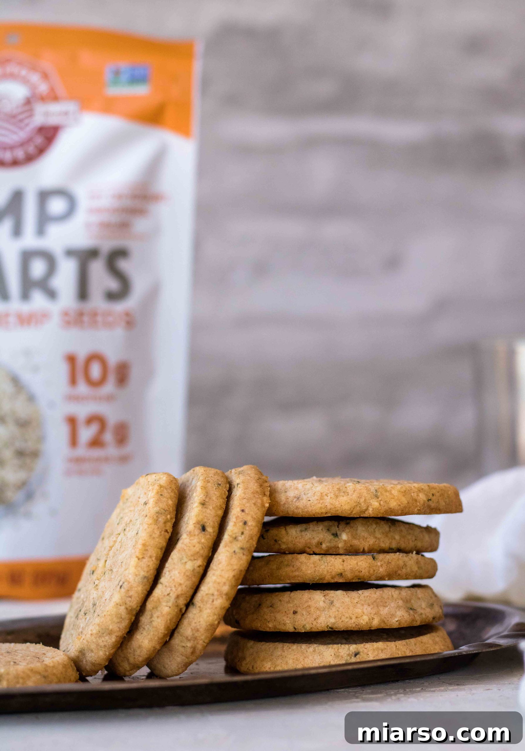 Nutrient-Rich Whole Wheat Sablés with Hemp Hearts 14 Plate of Whole Wheat Sablés With Hemp Seeds