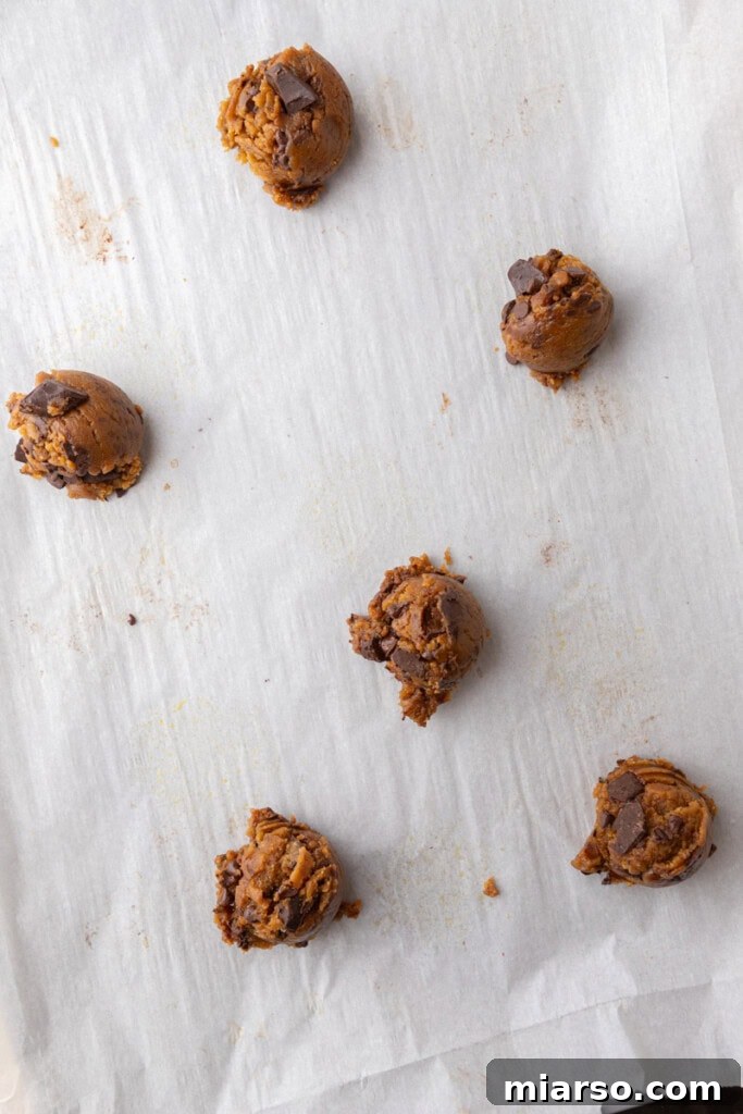 dough on parchment paper