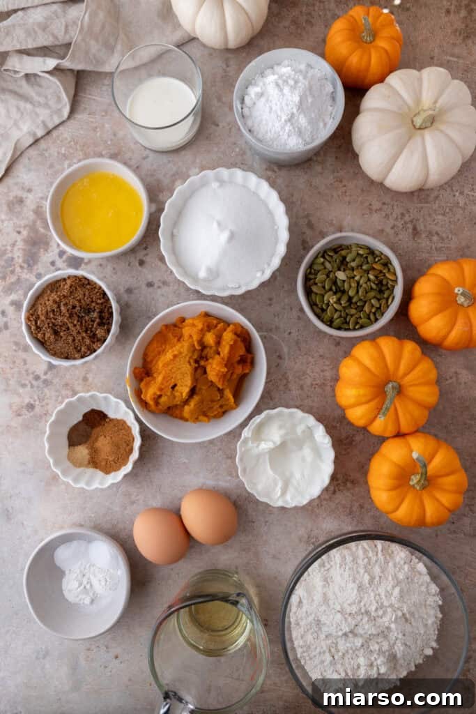 Warm Autumn Pumpkin Streusel Loaf 3 streusel pumpkin bread recipe ingredients