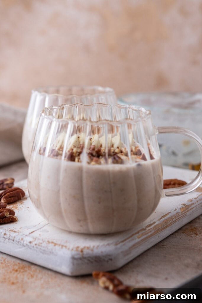 High Protein Overnight Oats recipe in a bowl side shot