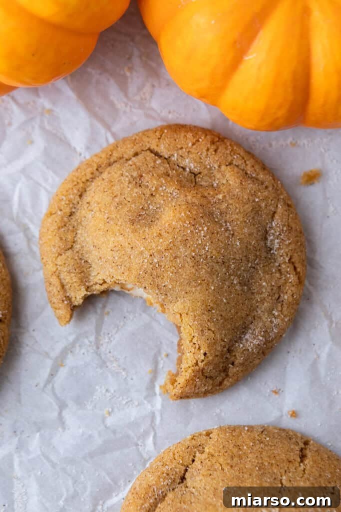 Luscious Pumpkin Cheesecake Cookies 4 Pumpkin Cheesecake Cookies recipe overhead shot