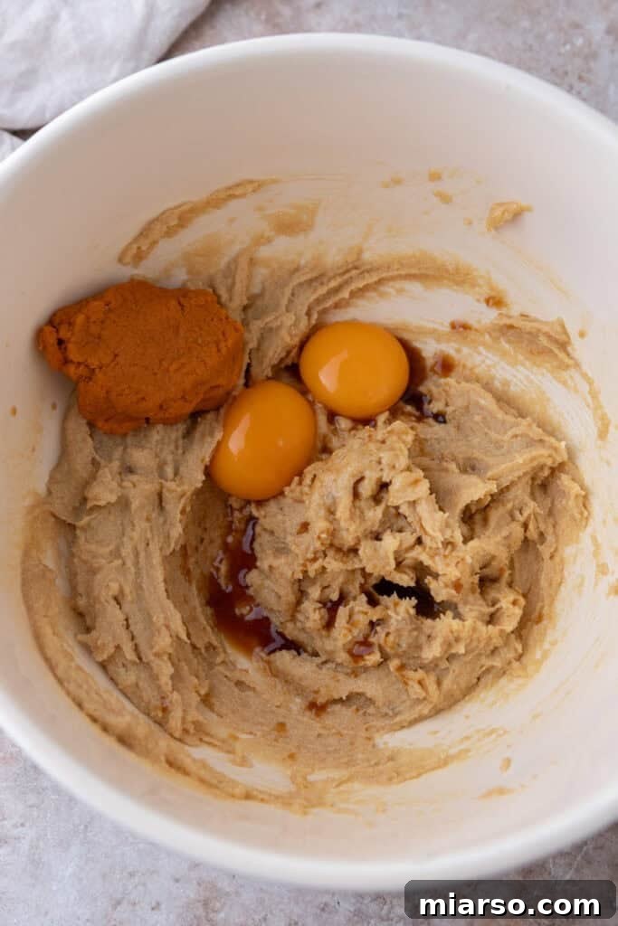 Luscious Pumpkin Cheesecake Cookies 9 ingredients in a bowl
