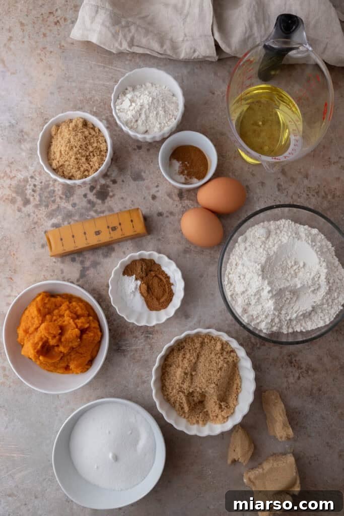 Soft Bakery Pumpkin Muffins Inspired by Panera 3 Panera Bread Pumpkin Muffins recipe ingredients: