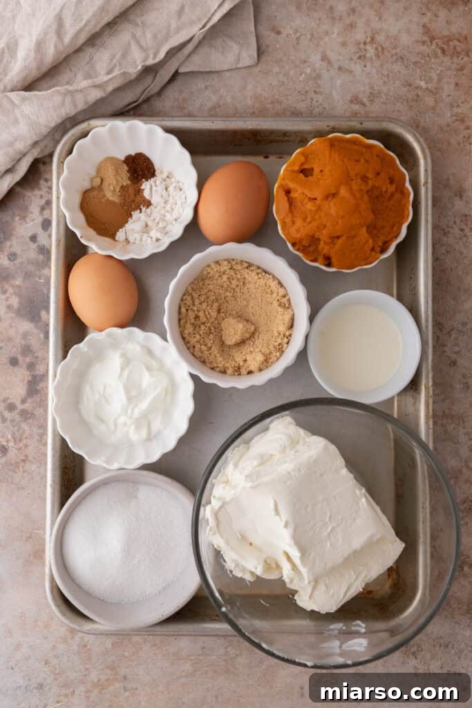 Little Pumpkin Spice Cheesecake Cups 4 Mini Pumpkin Cheesecakes recipe filling ingredients
