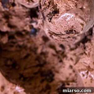 Brownie chocolate no churn ice cream