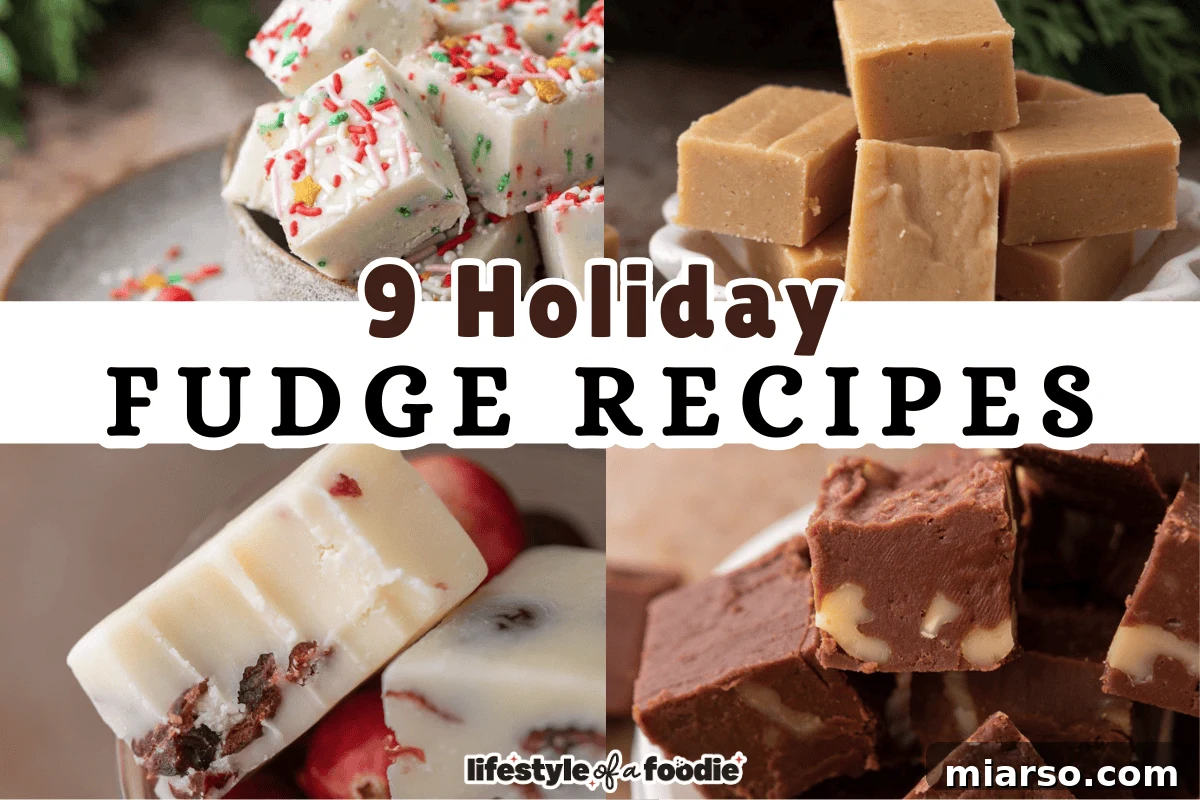 A beautifully arranged platter of various Christmas fudge pieces, including chocolate, peppermint, and colorful squares, perfect for holiday gifting or dessert tables.