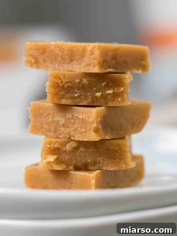 Small batch keto peanut butter fudge squares, perfect for a low-carb treat.