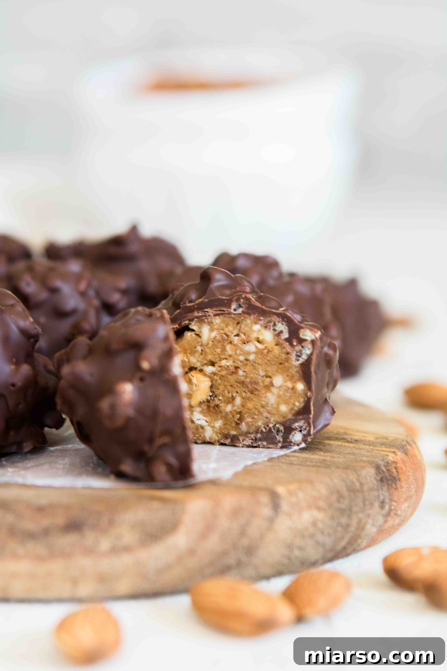 No bake Algerian bniwen treats with chocolate coating