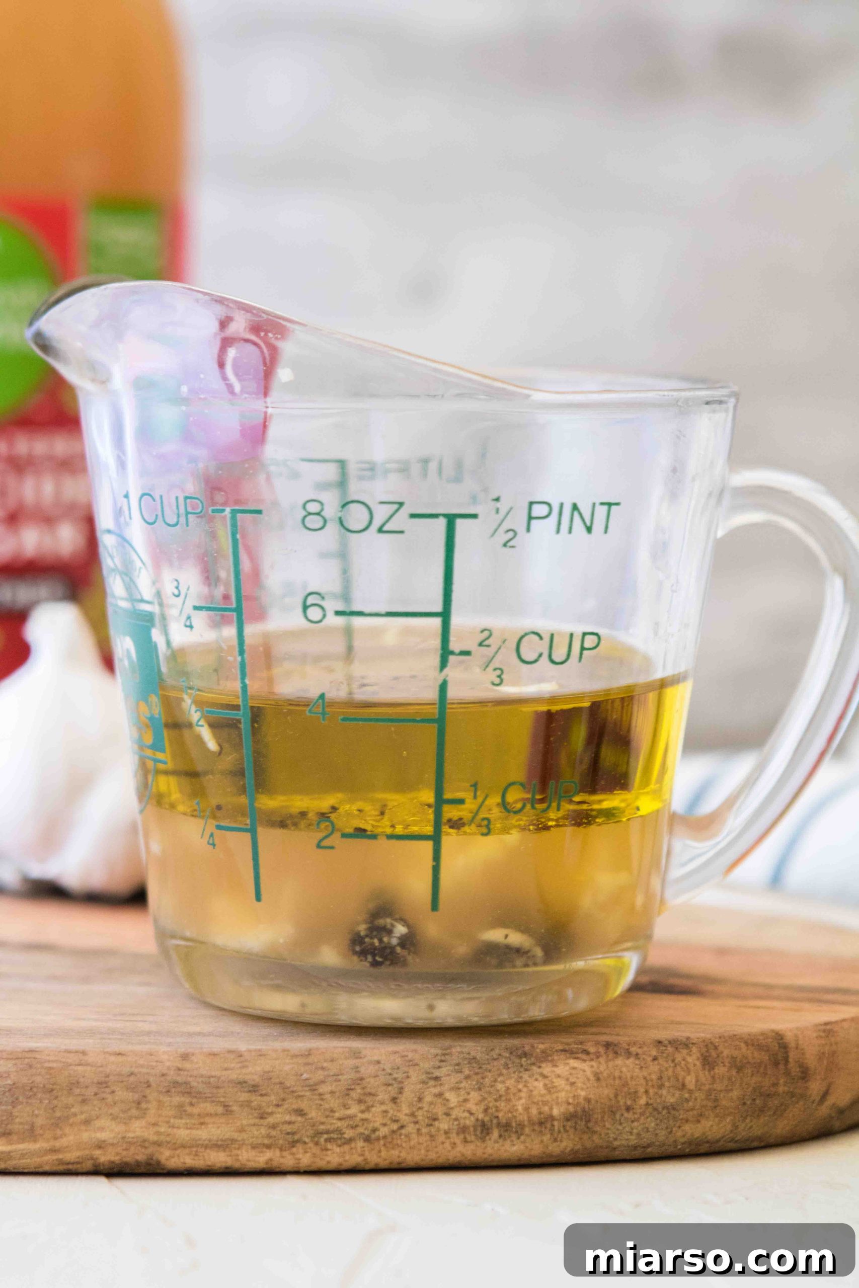 Homemade ACV salad dressing from scratch