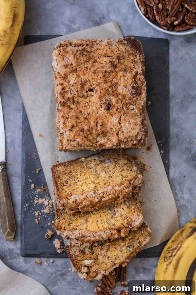 Beautifully styled banana bread, captured with professional food photography